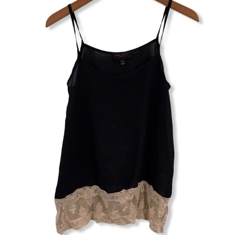 ROMEO & JULIET Couture Lace Trim Slip Cami‎ Small